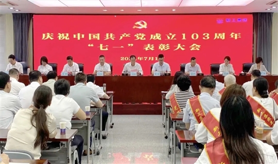 新工集团召开“七一”表彰大会和专题纪律党课暨典型案例剖析会